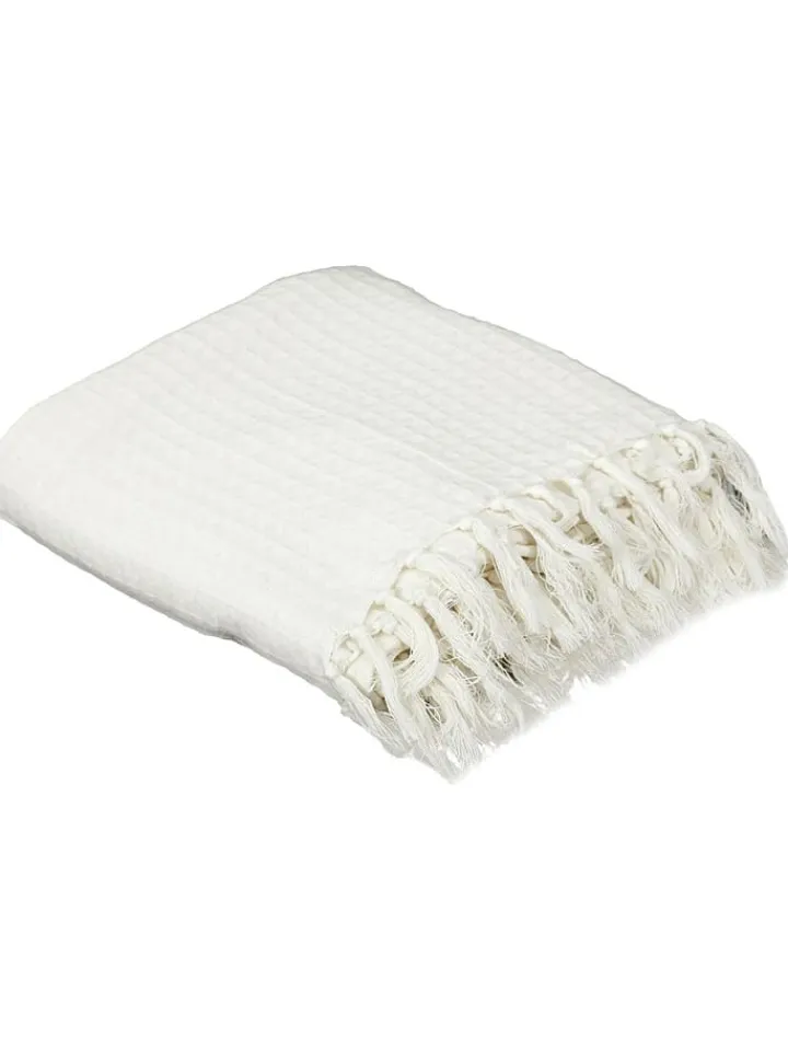 THE HOME DECO FACTORY Wohndecken & Plaids<Plaid in Creme - (L)250 x (B)170 cm