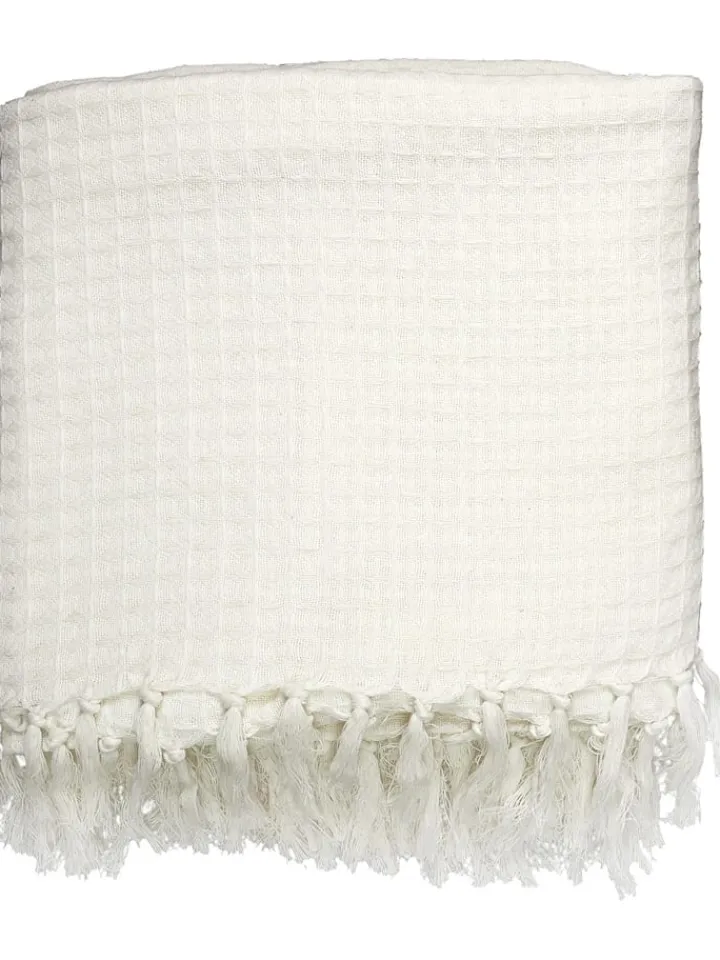 THE HOME DECO FACTORY Wohndecken & Plaids<Plaid in Creme - (L)250 x (B)170 cm