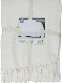 THE HOME DECO FACTORY Wohndecken & Plaids<Plaid in Creme - (L)250 x (B)170 cm