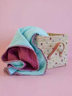 Rice Wohndecken & Plaids<Plaid in Mint/ Lila - (L)200 x (B)140 cm