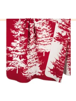 PAD Concept Wohndecken & Plaids<Plaid ''Pine'' in Rot/ Creme - (L)200 x (B)150 cm