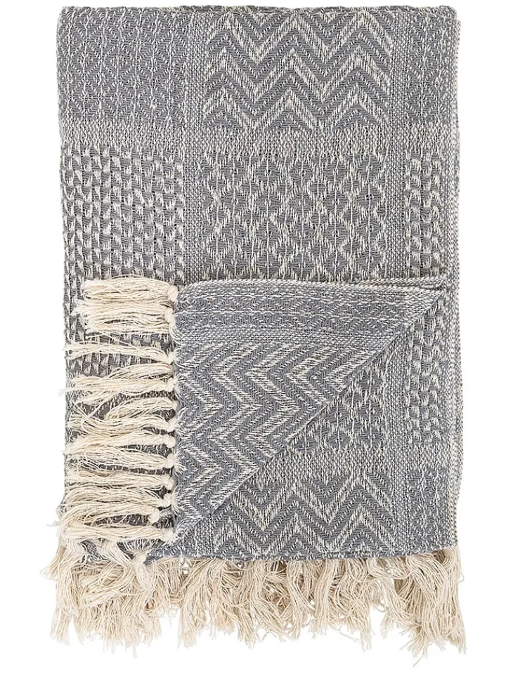 Bloomingville Wohndecken & Plaids<Plaid "Rodion" in Grau - (L)160 x (B)130 cm