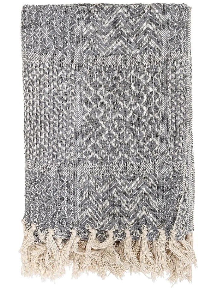 Bloomingville Wohndecken & Plaids<Plaid "Rodion" in Grau - (L)160 x (B)130 cm
