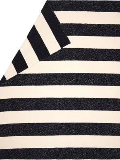 David Fussenegger Wohndecken & Plaids<Plaid "Teddy - Blockstreifen" in Schwarz/ Creme