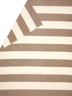 David Fussenegger Wohndecken & Plaids<Plaid "Teddy - Blockstreifen" in Hellbraun/ Creme