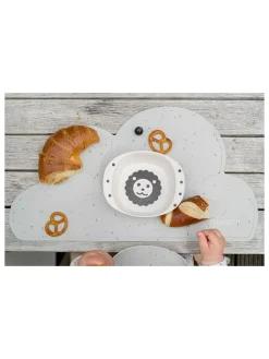 Kindsgut Tisch- & Küchentextilien<Platzdeckchen "Wolke" in Hellgrau - (L)49 x (B)27 cm