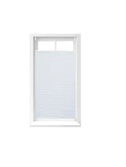 relaxdays Gardinen, Jalousien & Rollos<Plissee in Weiß - (L)130 x (B)60 cm