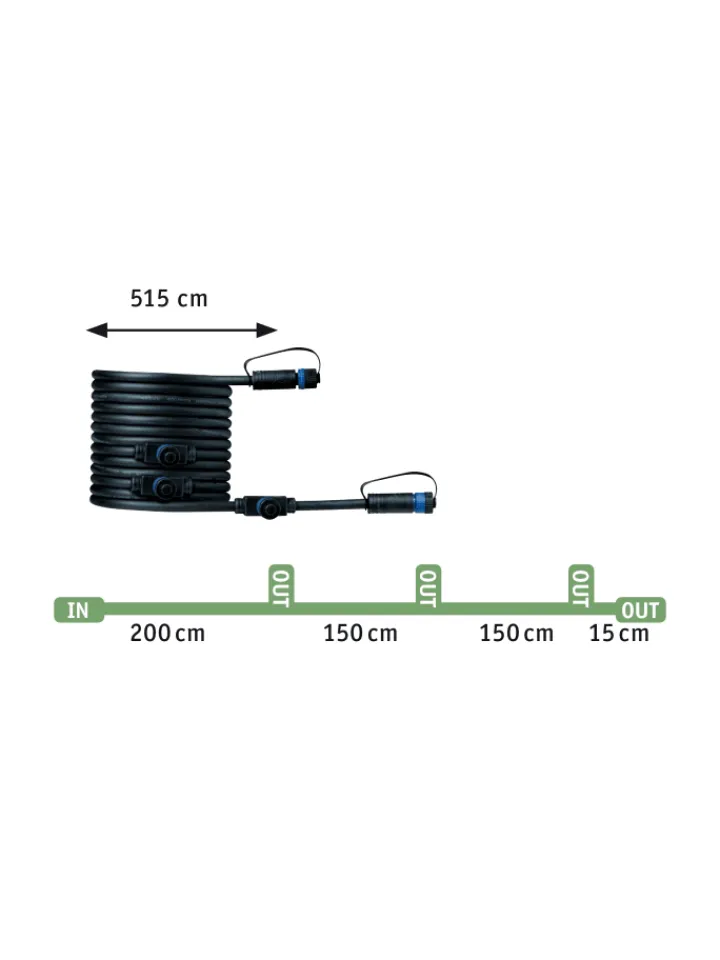paulmann Außenleuchten<Plug & Shine LED Gartenstrahler Pike Basisset