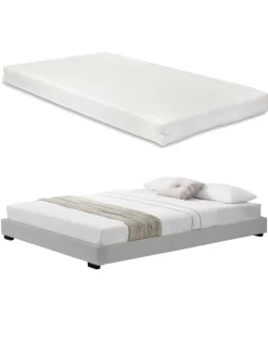 Corium Betten & Matratzen<Polsterbett Solingen in Weiß (B)140cm