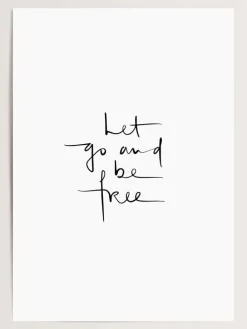 Tales by Jen Wanddekoration<Poster / Kunstdruck "Let go and be free" I Ohne Rahmen