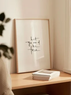 Tales by Jen Wanddekoration<Poster / Kunstdruck "Let go and be free" I Ohne Rahmen