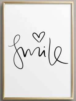 Tales by Jen Wanddekoration<Poster / Kunstdruck "Smile" I Ohne Rahmen
