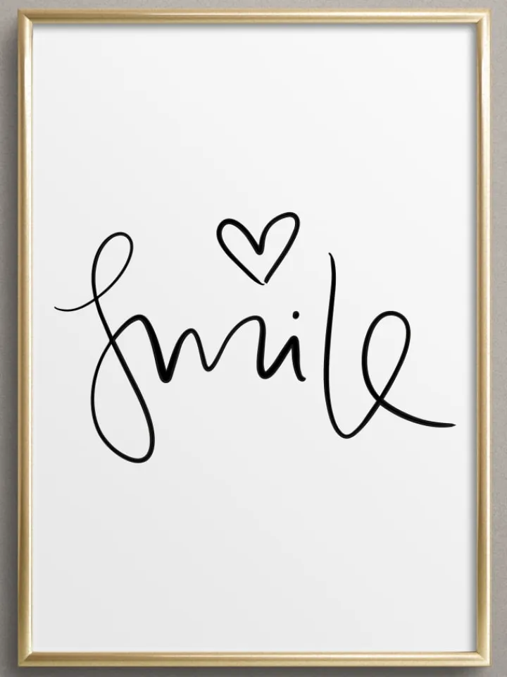 Tales by Jen Wanddekoration<Poster / Kunstdruck "Smile" I Ohne Rahmen