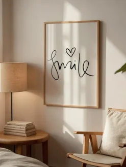 Tales by Jen Wanddekoration<Poster / Kunstdruck "Smile" I Ohne Rahmen