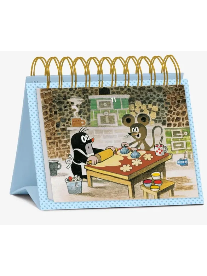 Korsch Adventskalender<Postkarten-Adventskalender "24 Tage im Advent mit dem kleinen Maulwurf"