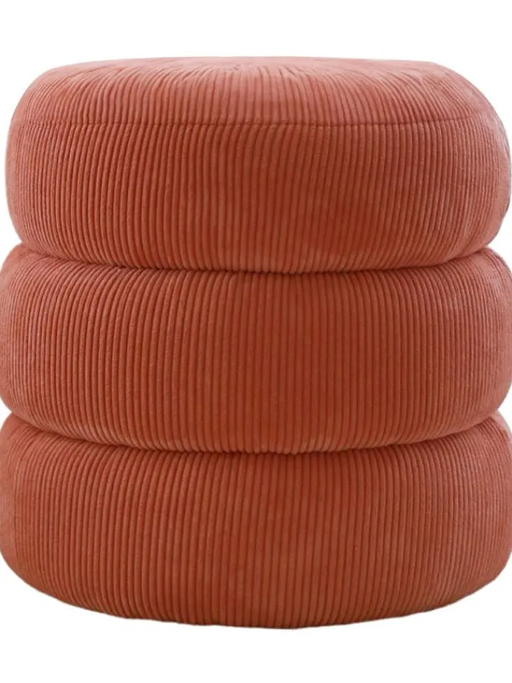 Scandinavia Concept Sitzmöbel<Pouf "Boum" in Rot - (H)40 x Ø 40 cm