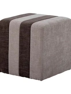 Bloomingville Sitzmöbel<Pouf "Flint" in Braun - (B)45 x (H)45 cm