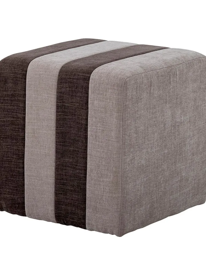 Bloomingville Sitzmöbel<Pouf "Flint" in Braun - (B)45 x (H)45 cm