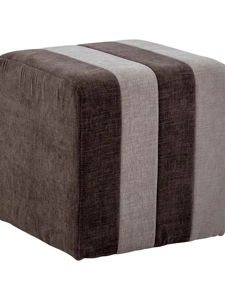 Bloomingville Sitzmöbel<Pouf "Flint" in Braun - (B)45 x (H)45 cm