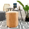 Rétro Chic Sitzmöbel<Pouf "Giulia" in Senf - (H)35 x Ø 35 cm