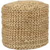 Mars & More Sitzmöbel<Pouf in Hellbraun - (H)49 x Ø 40 cm