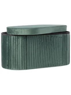 Bizzotto Sitzmöbel<Pouf "Jocelyn" in Grün - (B)76 x (H)38 x (T)38 cm