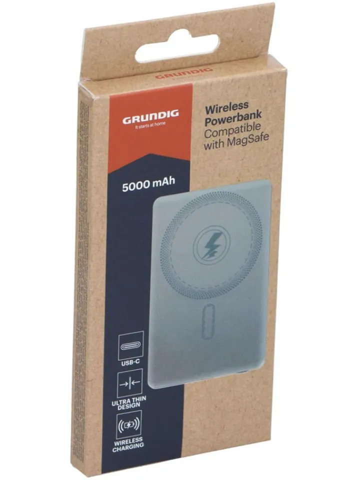 GRUNDIG Technikzubehör<Powerbank in Grau - 5000mAh
