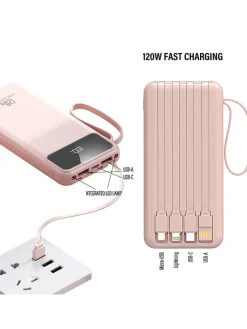 SWEET ACCESS Technikzubehör<Powerbank in Rosa - 10.000 mAh