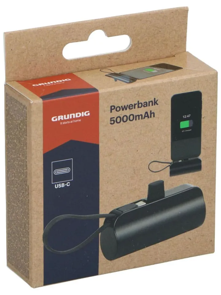 GRUNDIG Technikzubehör<Powerbank in Schwarz - 5000mAh