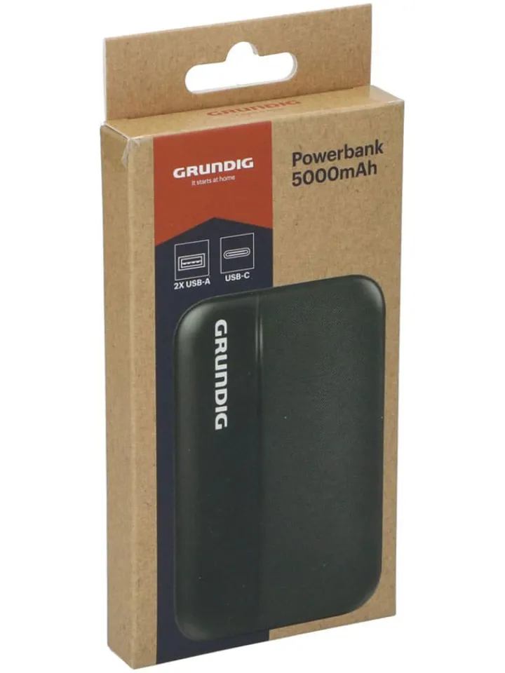 GRUNDIG Technikzubehör<Powerbank in Schwarz - 5000mAh