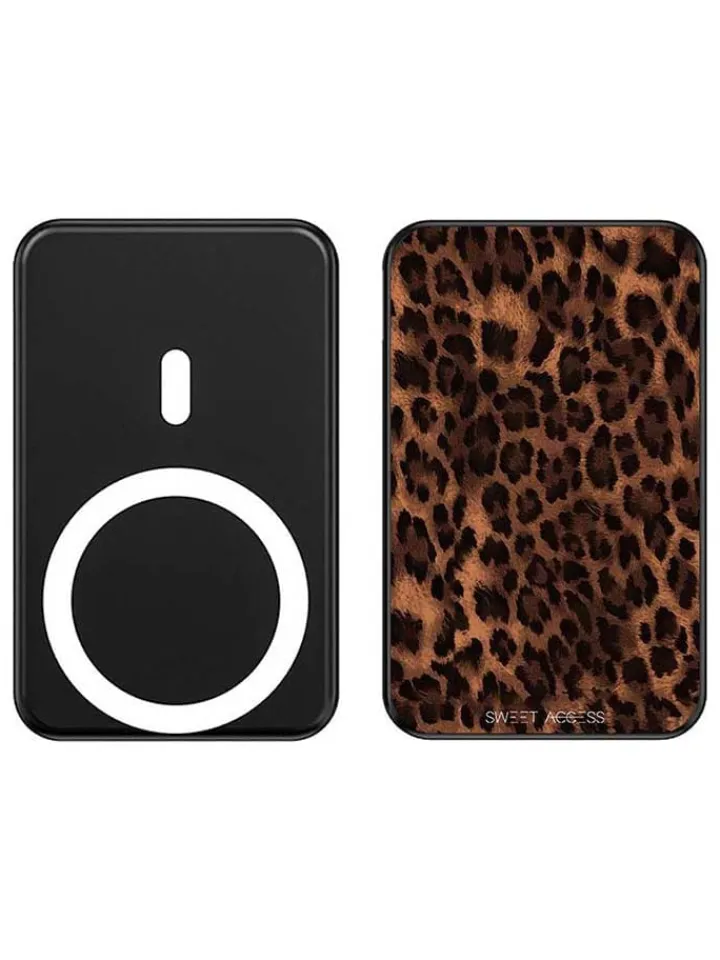 SWEET ACCESS Technikzubehör<Powerbank in Schwarz/ Hellbraun - 10000 mAh