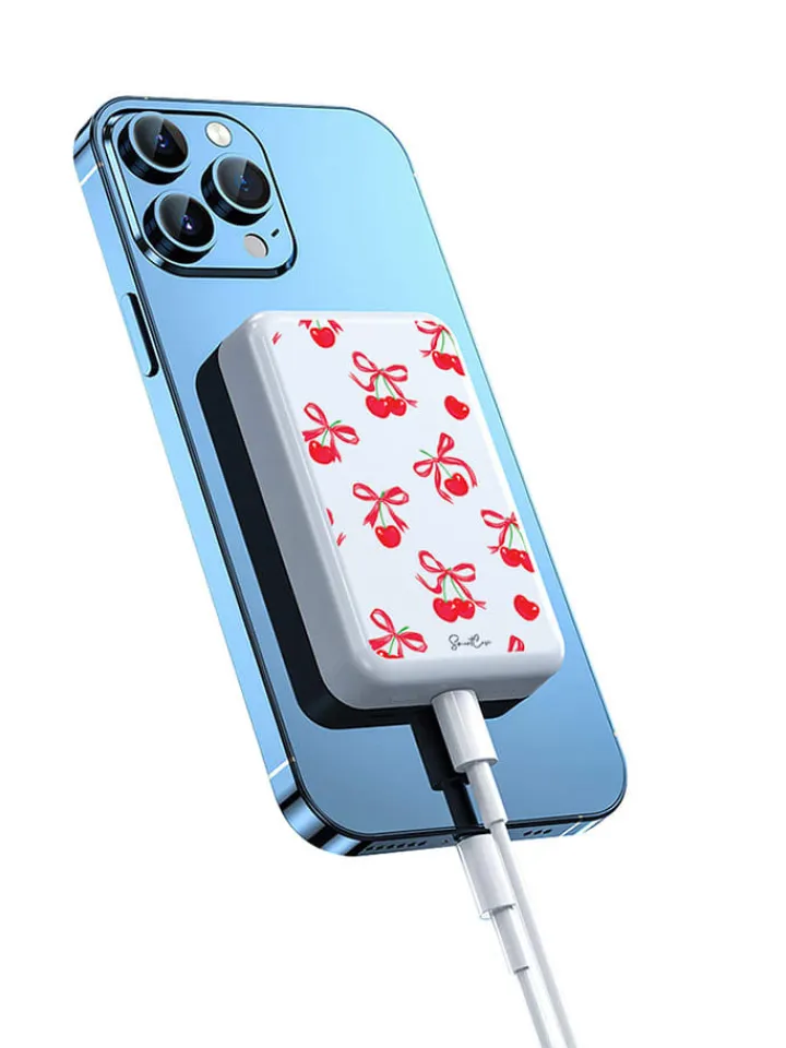 SmartCase Technikzubehör<Powerbank in Weiß/ Rot - 10.000 mAh