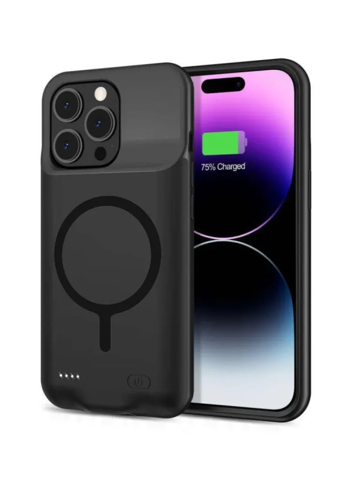 TechProtect Smartphones & Zubehör<PowerCase Hülle kompatibel mit Apple iPhone 15 Serie Magsafe in Schwarz
