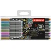 STABILO Büro- & Schulbedarf<Premium Metallic-Filzstifte " Pen 68 metallic" - 8 Stück