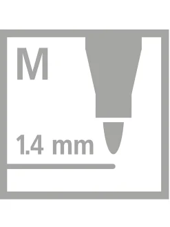 STABILO Büro- & Schulbedarf<Premium Metallic-Filzstifte " Pen 68 metallic" - 8 Stück