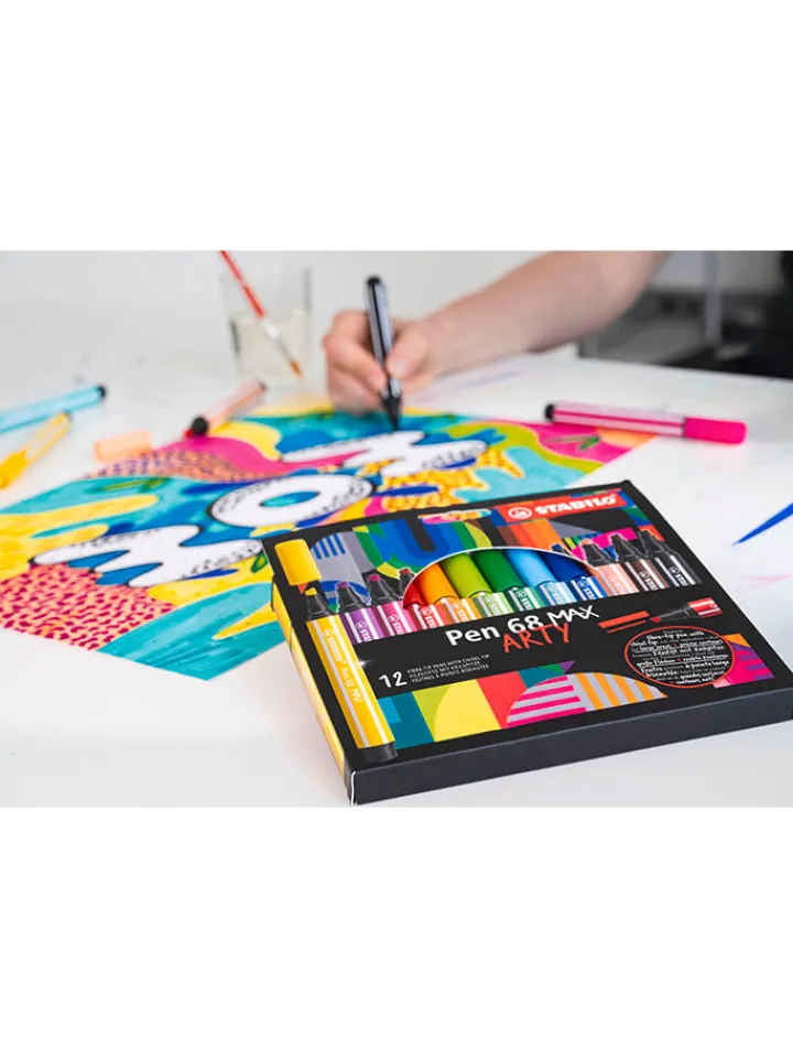 STABILO Büro- & Schulbedarf<Premium-Filzstift - Pen 68 MAX ARTY" - 20 Stück