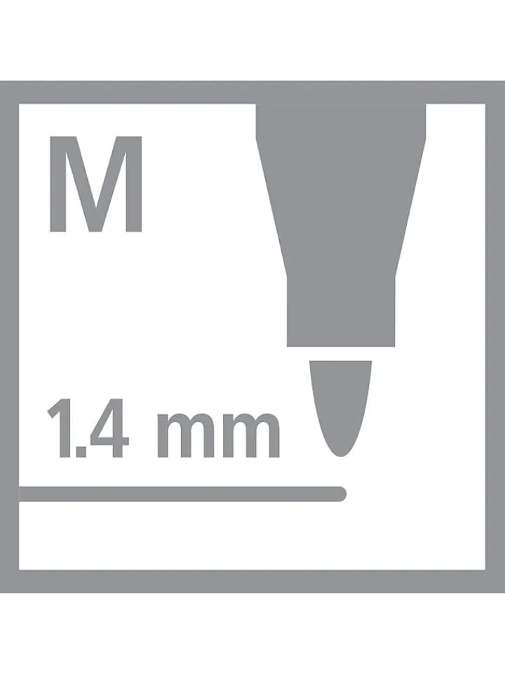 STABILO Büro- & Schulbedarf<Premium-Filzstifte '' Pen 68 metallic'' - 6 Stück