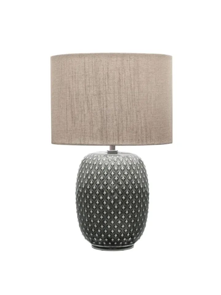 Pauleen Tischleuchten<Pretty Classy Tischleuchte max60W E27 Dunkelgrau/Beige 230V Keramik