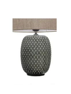 Pauleen Tischleuchten<Pretty Classy Tischleuchte max60W E27 Dunkelgrau/Beige 230V Keramik