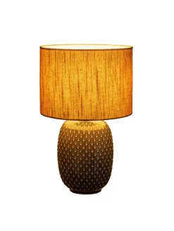 Pauleen Tischleuchten<Pretty Classy Tischleuchte max60W E27 Dunkelgrau/Beige 230V Keramik