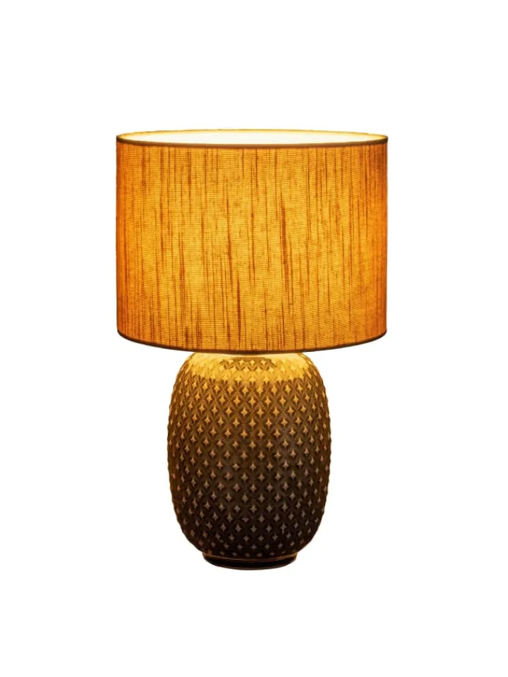 Pauleen Tischleuchten<Pretty Classy Tischleuchte max60W E27 Dunkelgrau/Beige 230V Keramik