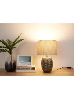 Pauleen Tischleuchten<Pretty Classy Tischleuchte max60W E27 Dunkelgrau/Beige 230V Keramik