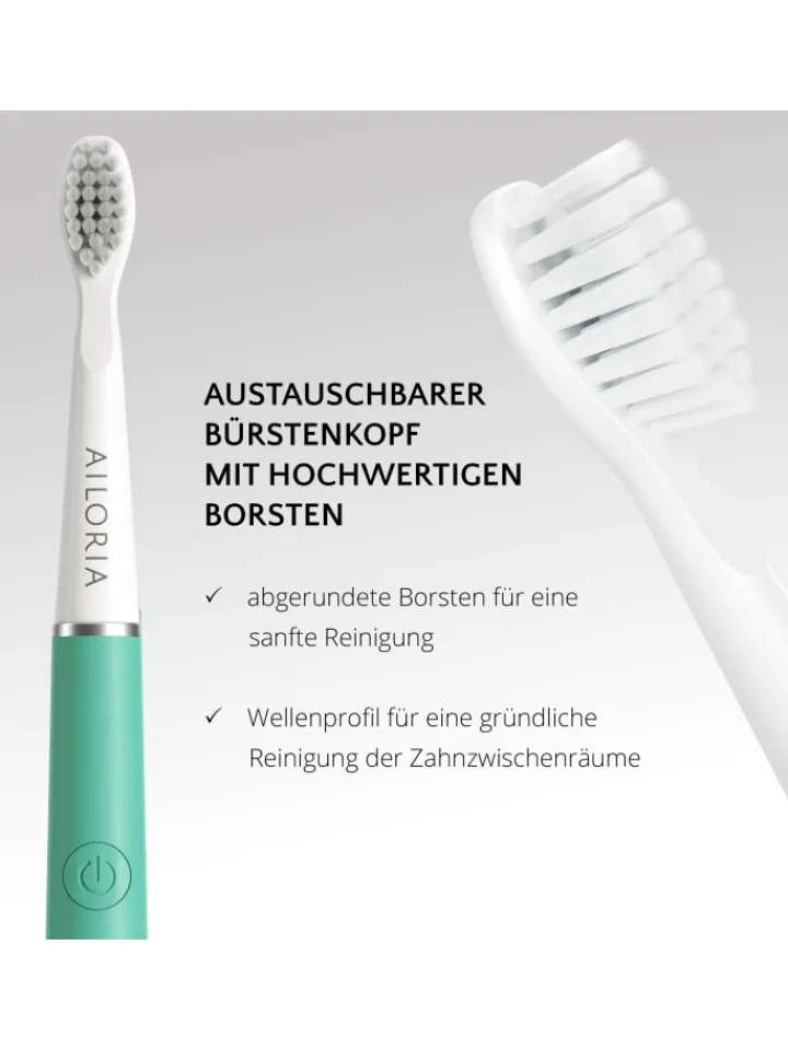 Ailoria Zahn & Mundpflege<PRO SMILE Schallzahnbürste USB in Mint