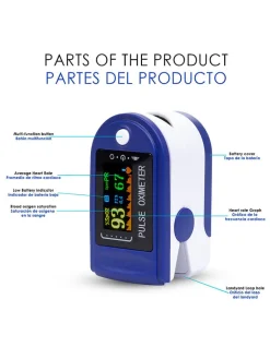 DAM Technikzubehör<Pulsoximeter in Blau