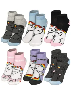 Pummeleinhorn Adventskalender<Socken Adventskalender mit 12 Paar kurz und lang in Mehrfarbig