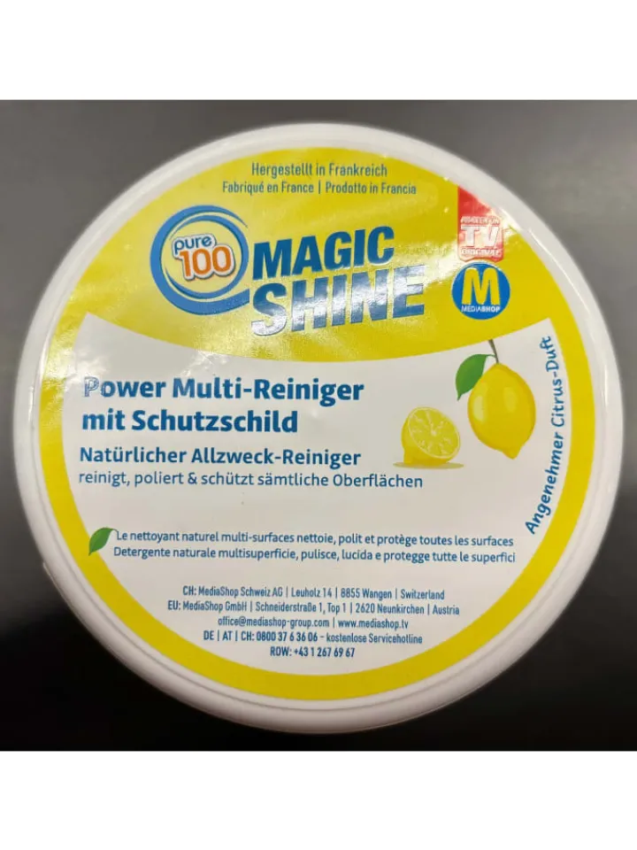 Pure100 Putz- & Waschutensilien<Pure 100 Multi-Oberflächenreiniger MagicShine in Gelb
