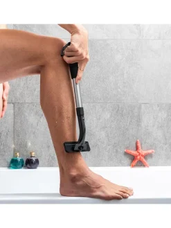 InnovaGoods Technik|Pflege & Gesundheit<Rasierer für Rücken und Körper in Schwarz/ Silber - (L)54 cm