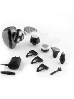 InnovaGoods Technik|Pflege & Gesundheit<Rasierer in Schwarz mit Zubehör - (B)8 x (T)7,1 cm