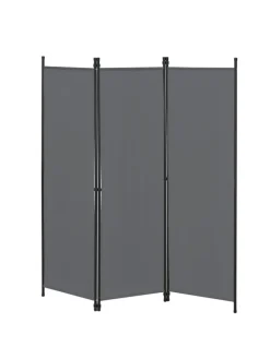 en.casa Paravents<Raumteiler Huesca - 3-teilig in Grau (H)171cm (B)150cm