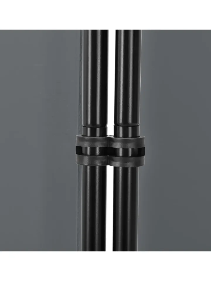 en.casa Paravents<Raumteiler Huesca - 3-teilig in Grau (H)171cm (B)150cm